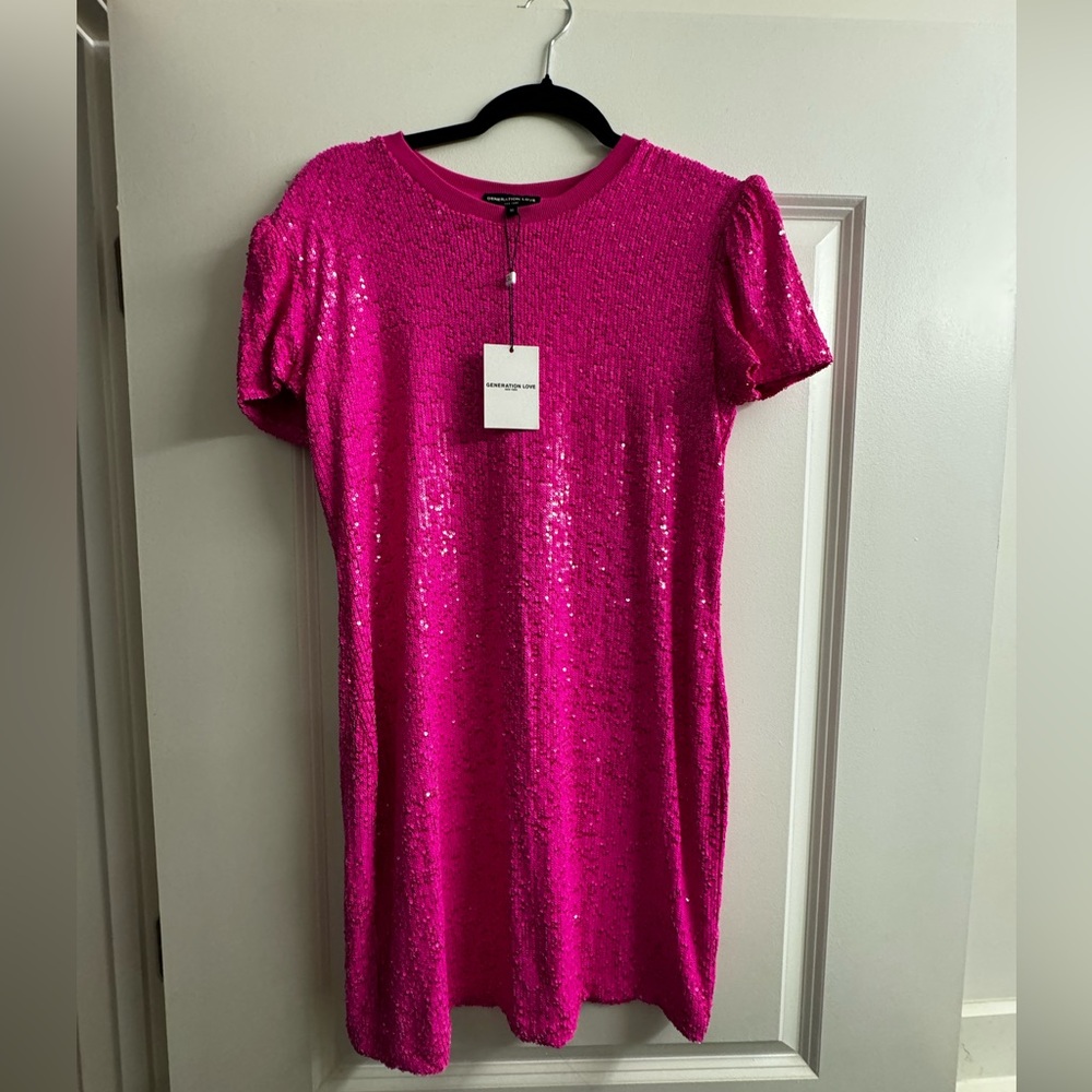 Pink Sequence Dress